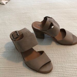 KDB Taupe ankle strap sandals
